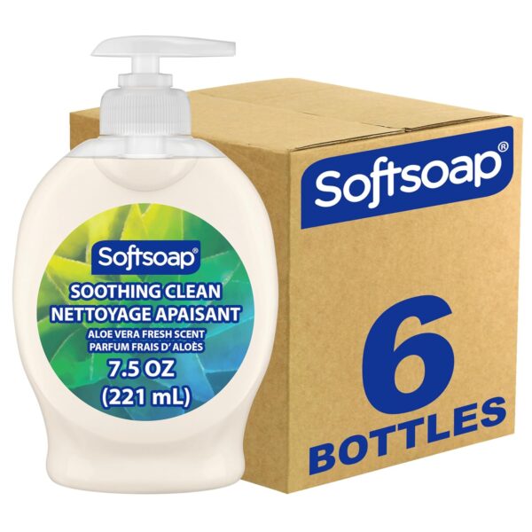 Softsoap Moisturizing Liquid Hand Soap, Milk and Honey, 7.5 Fluid Ounce, Pack of 6 (Package may vary)
