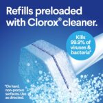 Clorox ToiletWand Disposable Toilet Cleaning System - ToiletWand, Storage Caddy and 6/16 Disinfecting Refill Heads
