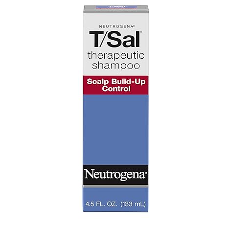Neutrogena T/Sal Therapeutic Shampoo for Scalp Build-Up Control with Salicylic Acid, Scalp Treatment for Dandruff, Scalp Psoriasis & Seborrheic Dermatitis Relief, 4.5 fl. oz