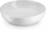 KooK Pasta Bowl, Salad Bowls, Soup, Serving Bowls, Ceramic, Large Capacity, Microwave & Dishwasher Safe, Set of 4, 40 Oz