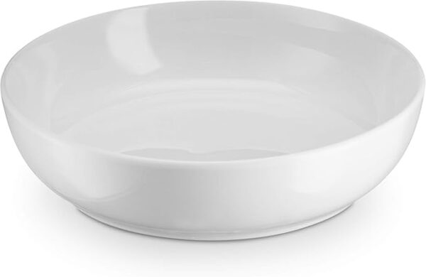 KooK Pasta Bowl, Salad Bowls, Soup, Serving Bowls, Ceramic, Large Capacity, Microwave & Dishwasher Safe, Set of 4, 40 Oz