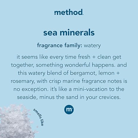Method Gel Hand Soap, Sea Minerals, Biodegradable Formula, 12 fl oz (Pack of 3)
