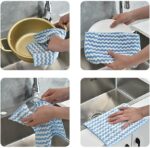 Kitchen Dish Towels, 11.8" x 11.8", Ultra Soft Dish Drying Towels, Reusable Microfiber Cleaning Cloth for Kitchen & Home, Streak-Free, Lint-Free (Multicolor)