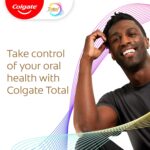 Colgate Total Whitening Toothpaste with Fluoride, 10 Benefits Including Sensitivity Relief and Stain Removal, Mint, 5.1 ounces (4 Pack)
