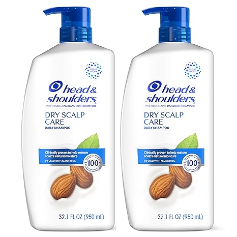 Head & Shoulders Classic Clean Dandruff Shampoo Twin Pack, Anti-Dandruff Daily Use, Paraben-Free, Color-Safe, 32.1 Fl Oz Each