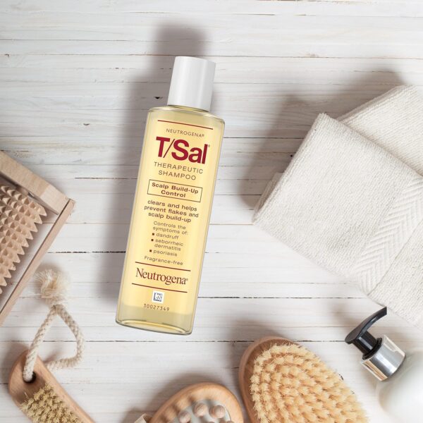 Neutrogena T/Sal Therapeutic Shampoo for Scalp Build-Up Control with Salicylic Acid, Scalp Treatment for Dandruff, Scalp Psoriasis & Seborrheic Dermatitis Relief, 4.5 fl. oz