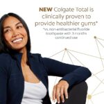Colgate Total Whitening Toothpaste with Fluoride, 10 Benefits Including Sensitivity Relief and Stain Removal, Mint, 5.1 ounces (4 Pack)