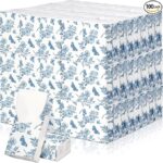 Therwen 100 Pack Pocket Tissues Travel Packs Bulk 1000 Sheet Mini Tissues Bulk 3 Ply Small Travel Size Paper Individual Pocket Size