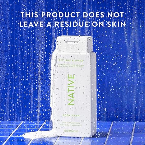 Native Body Wash Contains Naturally Derived Ingredients | For Women & Men, Sulfate, Paraben, & Dye Free Leaving Skin Soft and Hydrating |Aloe & Green Tea 18 oz - 2 Pk